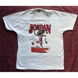 1990S  Chicago Bulls Michael  Caricature Shirt